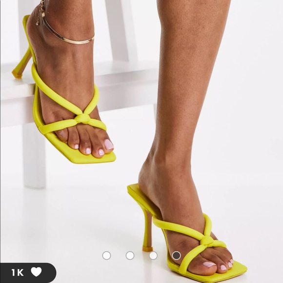 ASOS Yellow Knotted Sandals - Picture 3 of 16